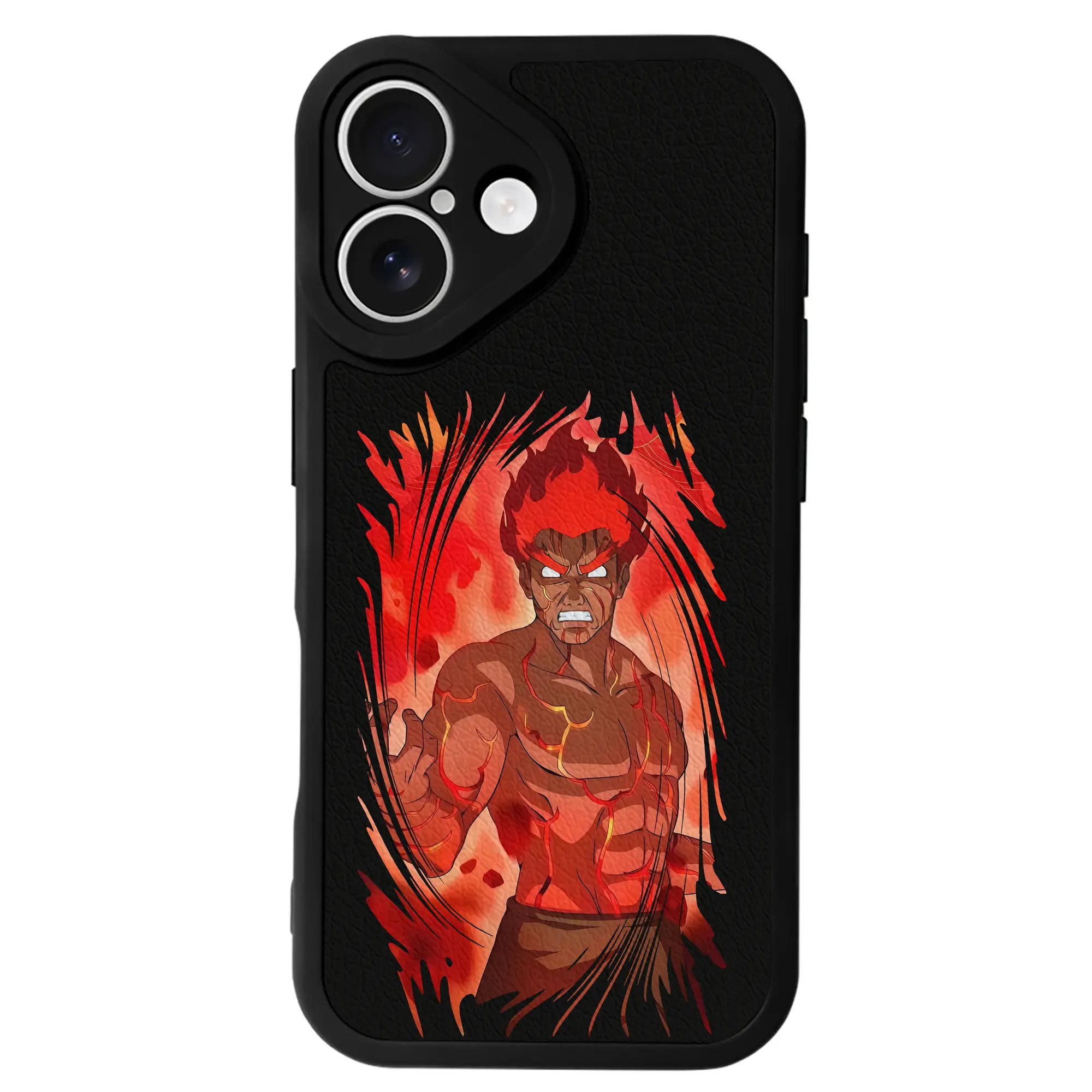 ナルト グッズ マイト・ガイ - IPhone 16シリーズ対応 ・ シリコンスマホケース ・ レザー調 ・ 高精度フィット ・ 耐衝撃 ・ ワイヤレス充電対応 ・ 精密カット